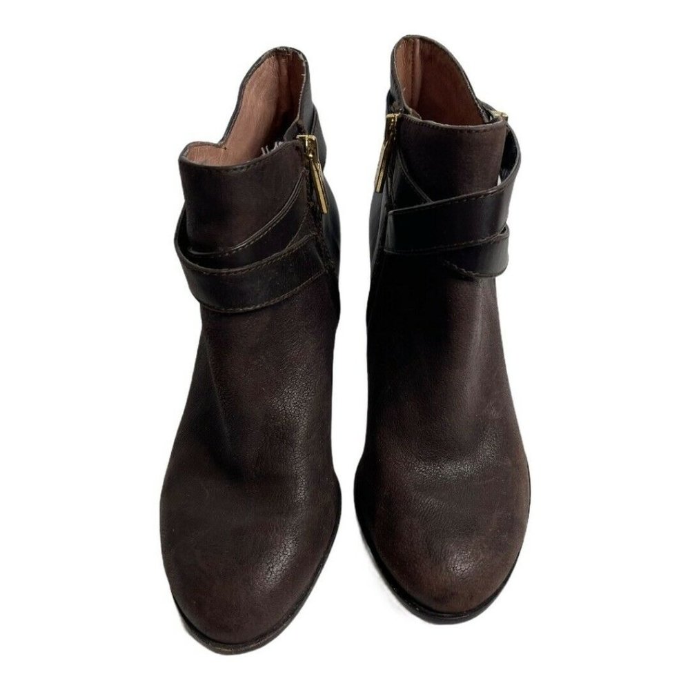Louise Et Cie Ranier  Leather Heeled Ankle Booties - Picture 3 of 12